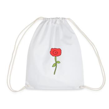 plante, fleur, rose, symbole, rose - Sac de sport léger - blanc - Devant