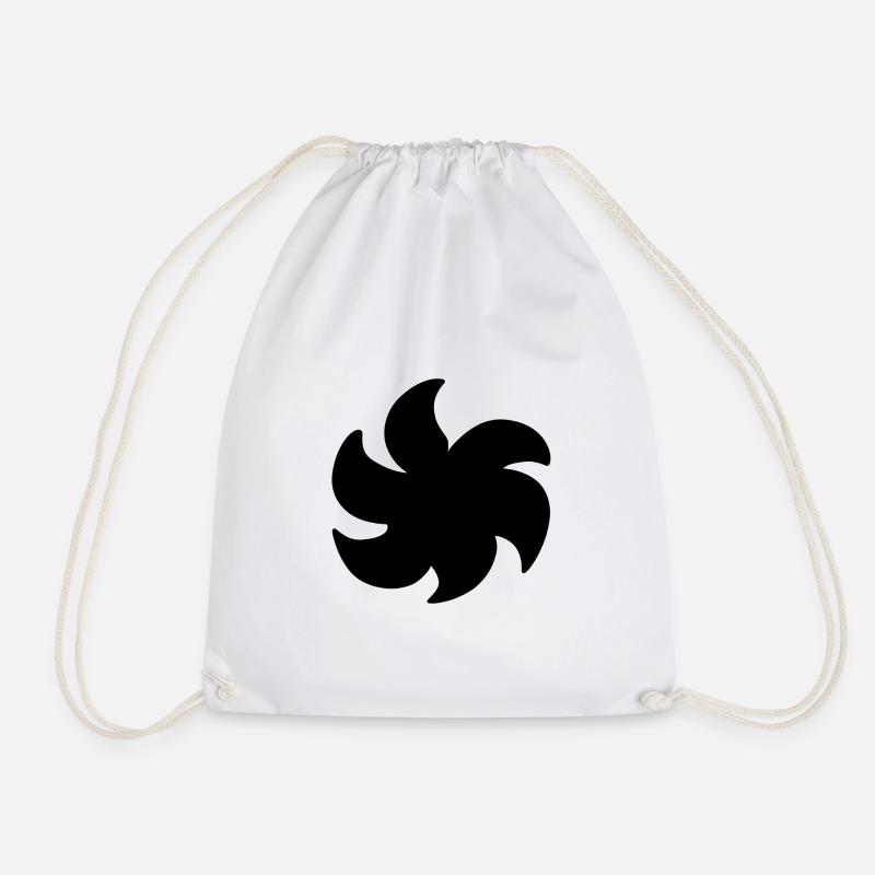 pflanze form symbol symbol blume - Turnbeutel - Weiß