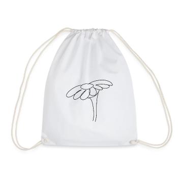 Symbole Fleur Plante Fleur - Sac de sport léger - blanc - Devant