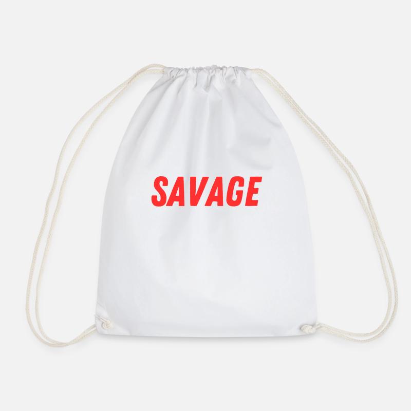 savage - Turnbeutel - Weiß