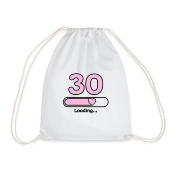 30 years anniversary - Drawstring Bag - white - Front