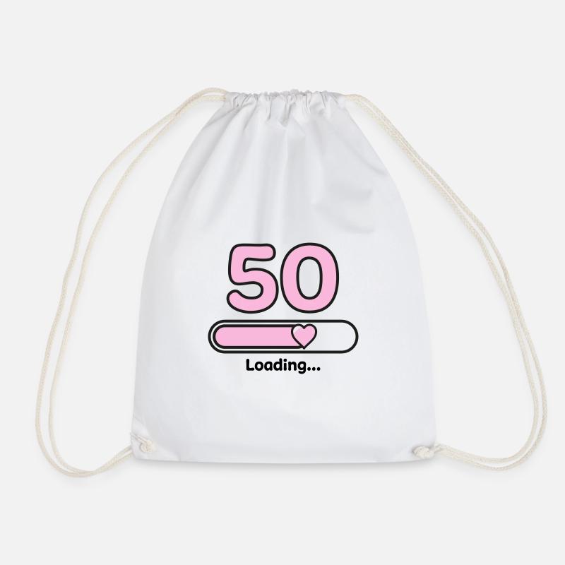 50 Jahre - Turnbeutel - Weiß