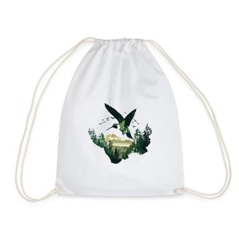 colibri, oiseau, la nature, animaux, nature sauvage, nectar - Sac de sport léger - blanc - Devant