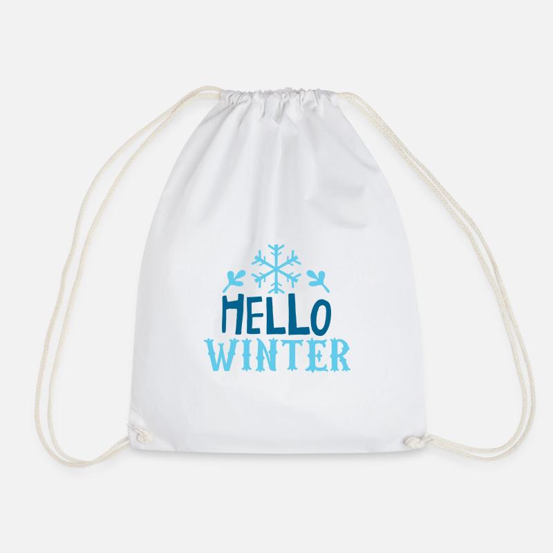 Hello Winter Xmas Gift - Turnbeutel - Weiß