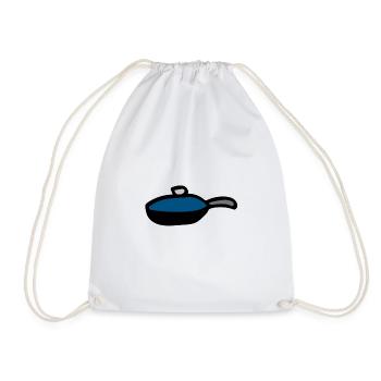 pan - Drawstring Bag - white - Front