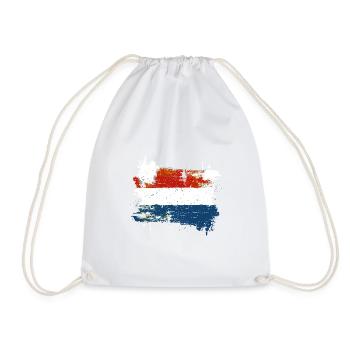 Netherlands Flag Holland Dutch Flag - Drawstring Bag - white - Front
