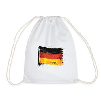 Drapeau Allemagne Drapeau allemand utilisé look home - Sac de sport léger - blanc - Devant