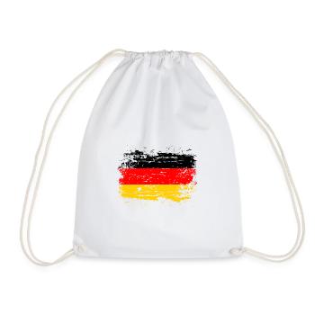Drapeau Allemagne Drapeau allemand utilisé look home - Sac de sport léger - blanc - Devant