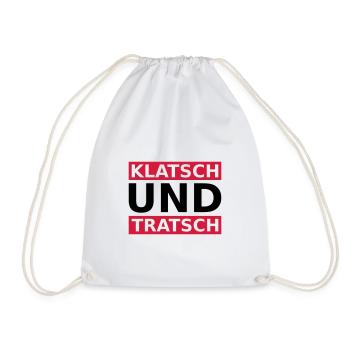 Klatsch und Tratsch - Turnbeutel - Weiß - Vorne