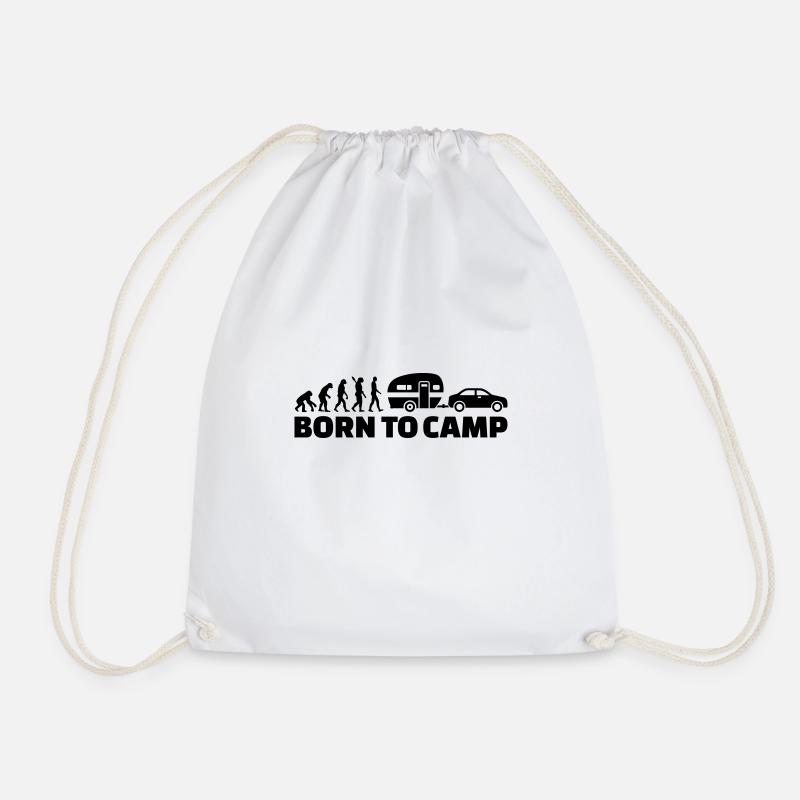 Caravan - Drawstring Bag - white