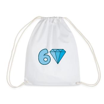Diamant du 60e anniversaire - Sac de sport léger - blanc - Devant