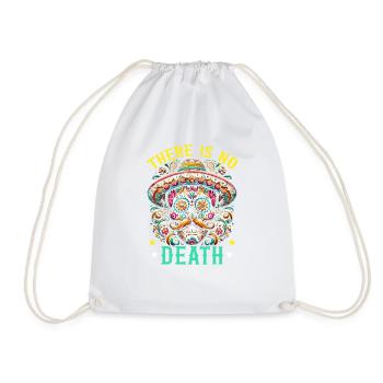 Dia De Los Muertos Mexico Sugar Skull Mexican - Drawstring Bag - white - Front