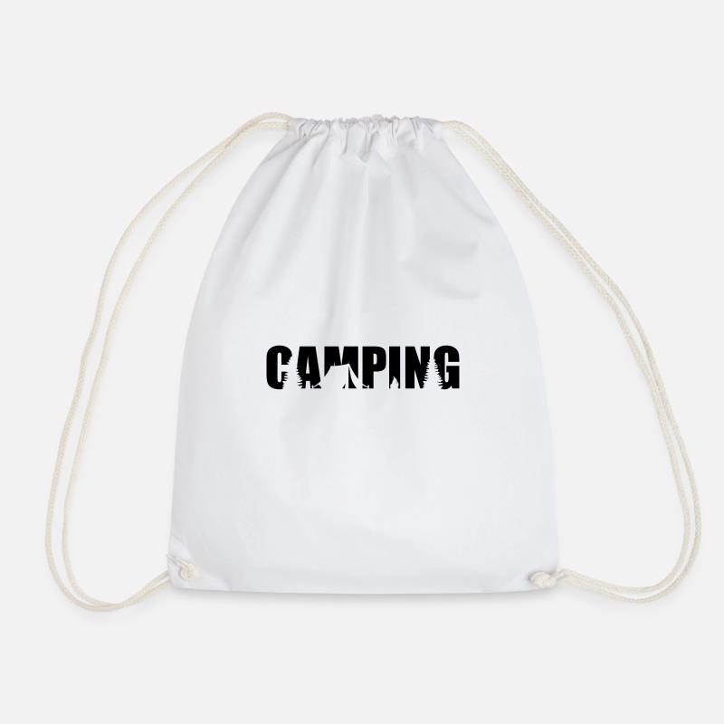 Camping - Turnbeutel - Weiß
