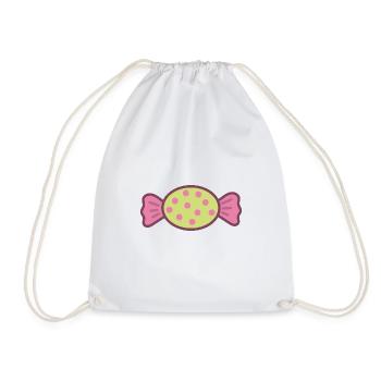 Bonbons bonbons - Sac de sport léger - blanc - Devant