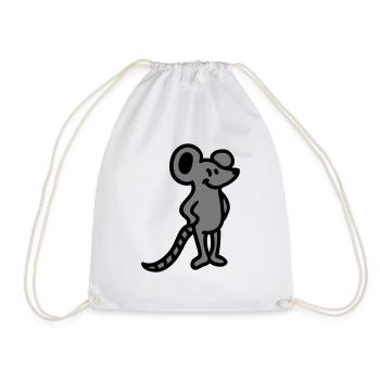 Souris - Sac de sport léger - blanc - Devant