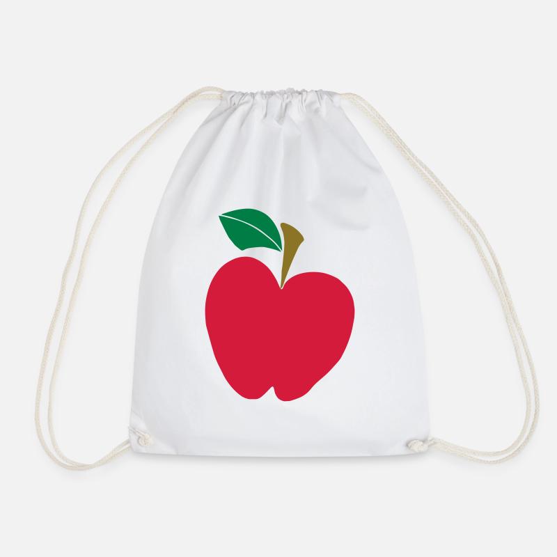 apple - Drawstring Bag - white