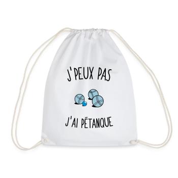 J'peux pas j'ai petanque - Sac de sport léger - blanc - Devant