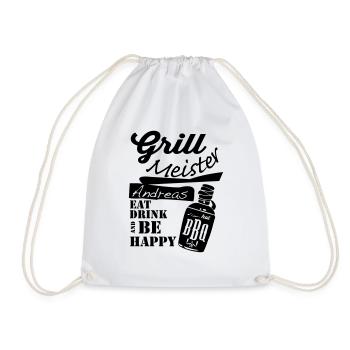 GrillmeisterAndreas.ai - Turnbeutel - Weiß - Vorne