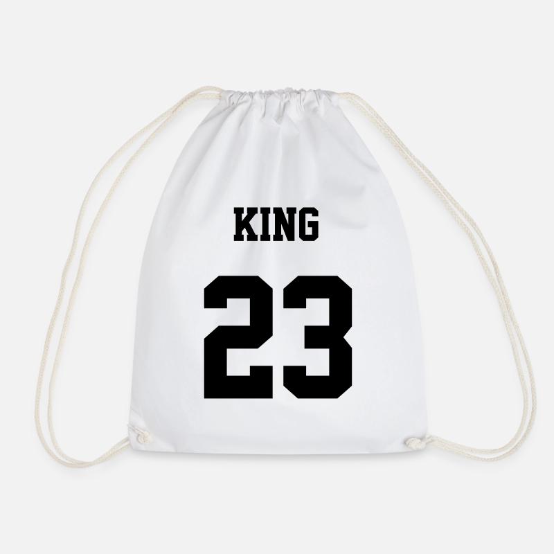 KING 23 black - Turnbeutel - Weiß