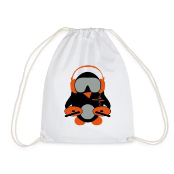 pingouin dj - Sac de sport léger - blanc - Devant