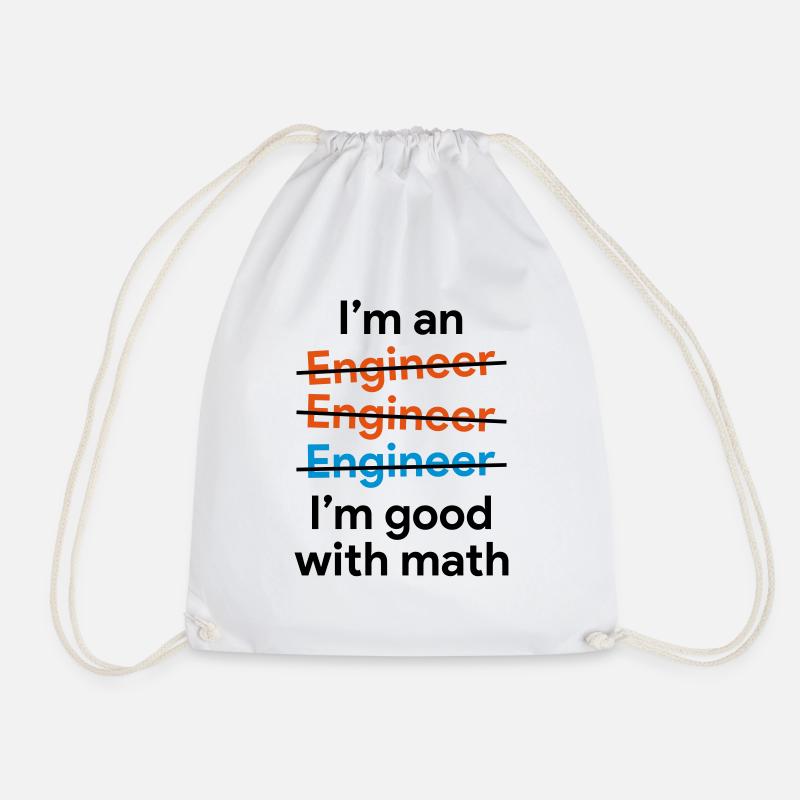 Engineer and math - Turnbeutel - Weiß