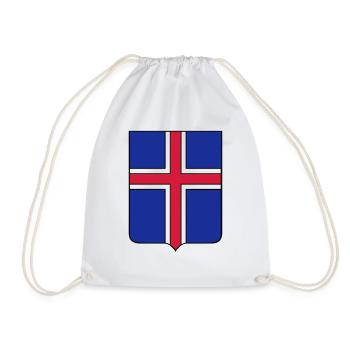 iceland - Drawstring Bag - white - Front
