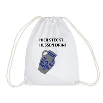 Hier steckt Hessen drin! - Turnbeutel - Weiß - Vorne