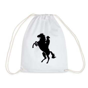 Western Riding - Pferd - Horse - Turnbeutel - Weiß - Vorne