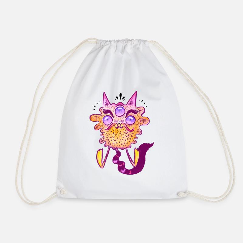 mauzi - Drawstring Bag - white