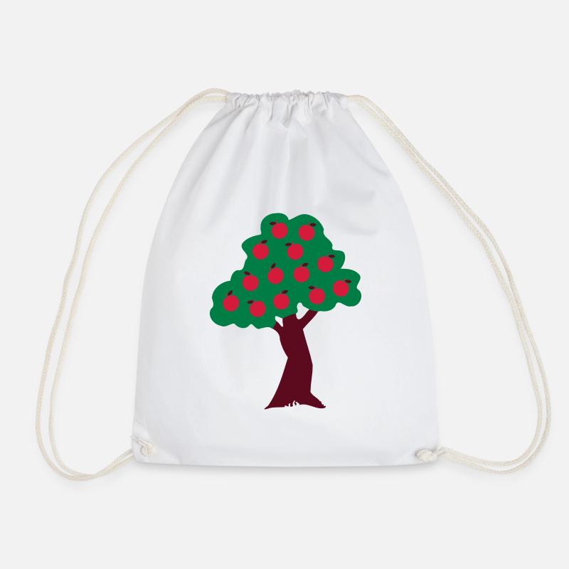 ♥ټApple Tree-Eat More Awesome Fruitټ♥ - Drawstring Bag - white