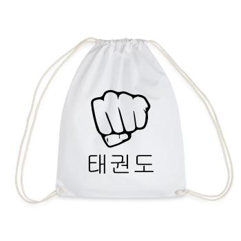 Taekwondo Taekwondoin Tae-Kwon-Do Tae Kwon Do - Turnbeutel - Weiß - Vorne