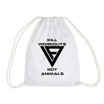 VForm Kill Workouts - Drawstring Bag - white - Front