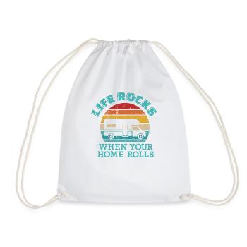 Camper - Drawstring Bag - white - Front