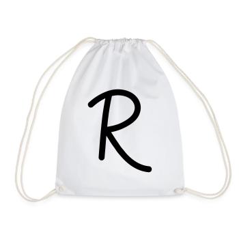 R - Turnbeutel - Weiß - Vorne
