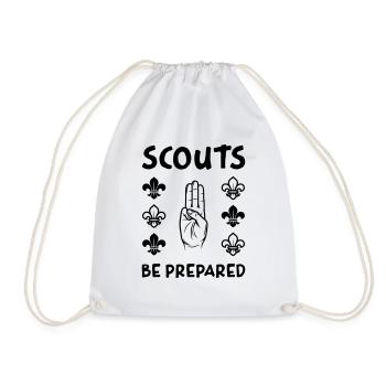 Scouts Always Ready! - Drawstring Bag - white - Front