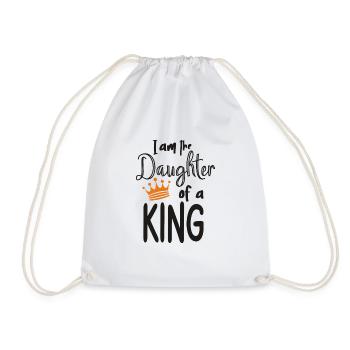 Père Fille | | cadeaux aux parents Cadeaux Enfants - Sac de sport léger - blanc - Devant
