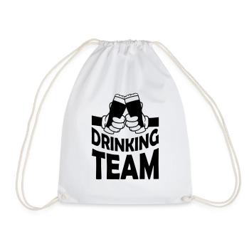 Friends Drinking Team Beer - Drawstring Bag - white - Front