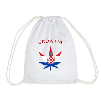 Croatia Flag Flagge Kroatien - Turnbeutel - Weiß - Vorne