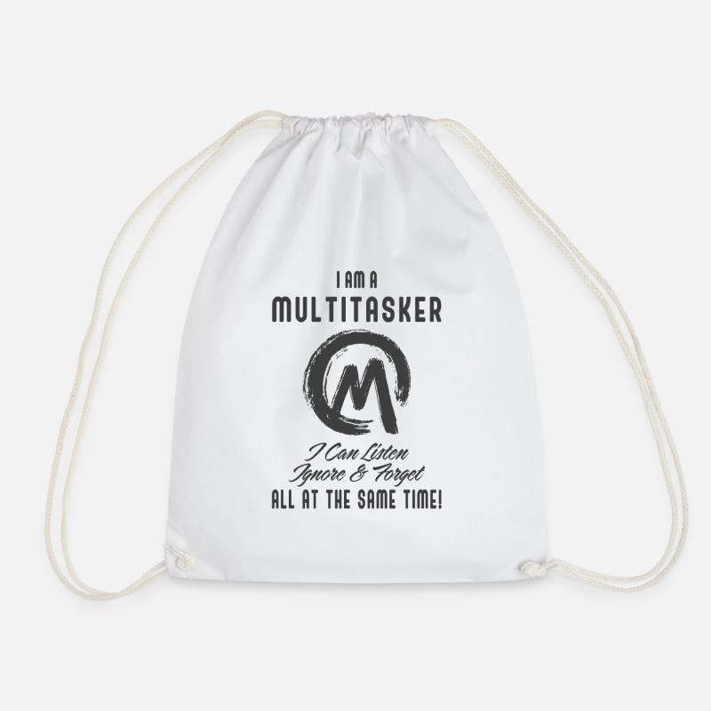 Je suis multitâche - Sac de sport léger - blanc