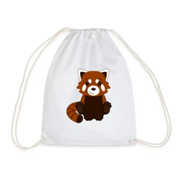 Panda roux - Sac de sport léger - blanc - Devant