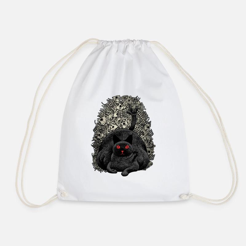 POSSESSED - Drawstring Bag - white