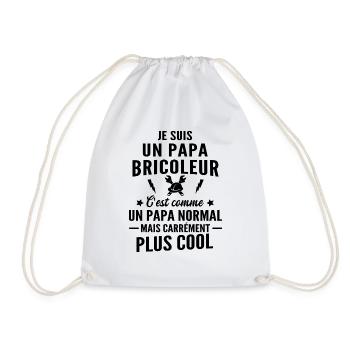 je suis un papa bricoleur - Sac de sport léger - blanc - Devant