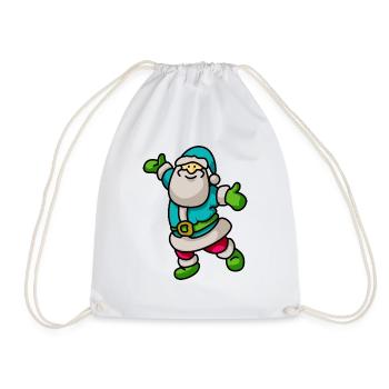 Joyeux Père Noël Turquoise - Sac de sport léger - blanc - Devant