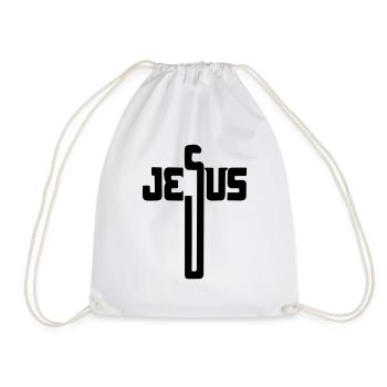 Jesu Kreuz - Turnbeutel - Weiß - Vorne