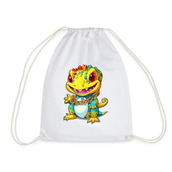 Lézard d’or - Sac de sport léger - blanc - Devant