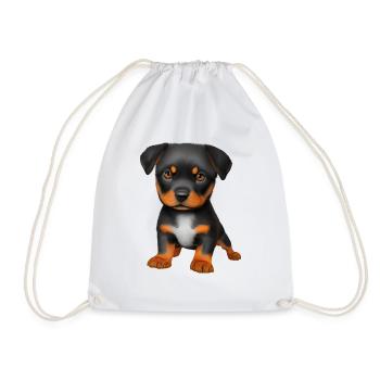 Rottweiler Chien Chiot Rottweiler Puppy Chiens - Sac de sport léger - blanc - Devant
