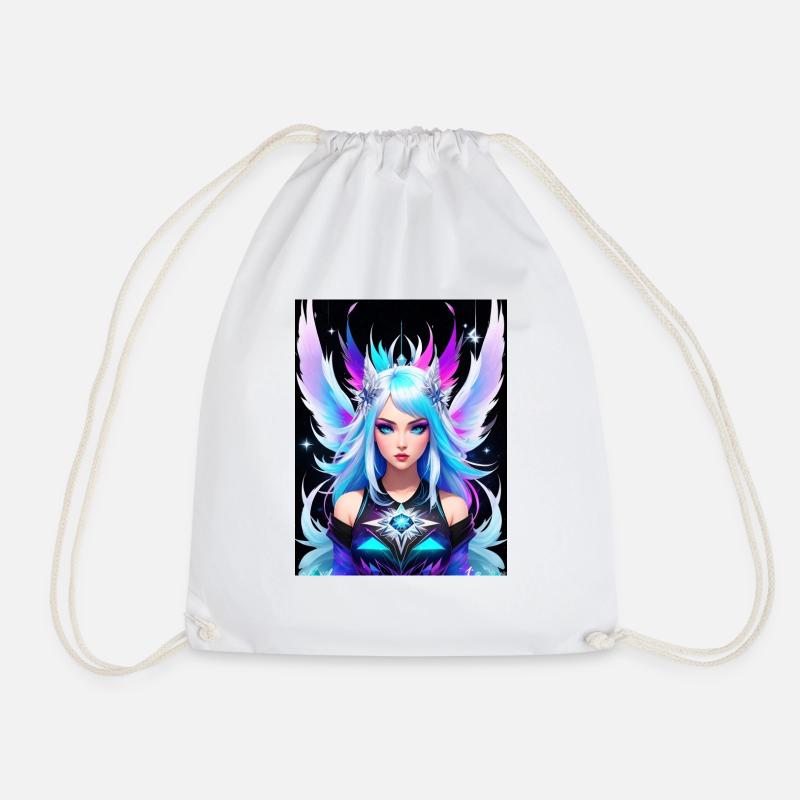 Ice Queen Galaxy - Drawstring Bag - white