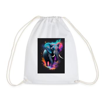 Elephant Galaxy - Turnbeutel - Weiß - Vorne