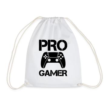 Pro Gamer - Drawstring Bag - white - Front
