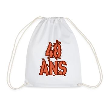 48 ANS - Sac de sport léger - blanc - Devant